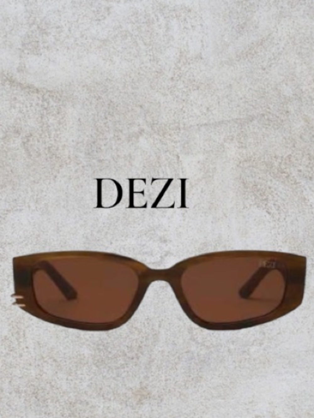 DEZI Cuffed Sunglasses Half & Half Tortoise Congnac -Gold